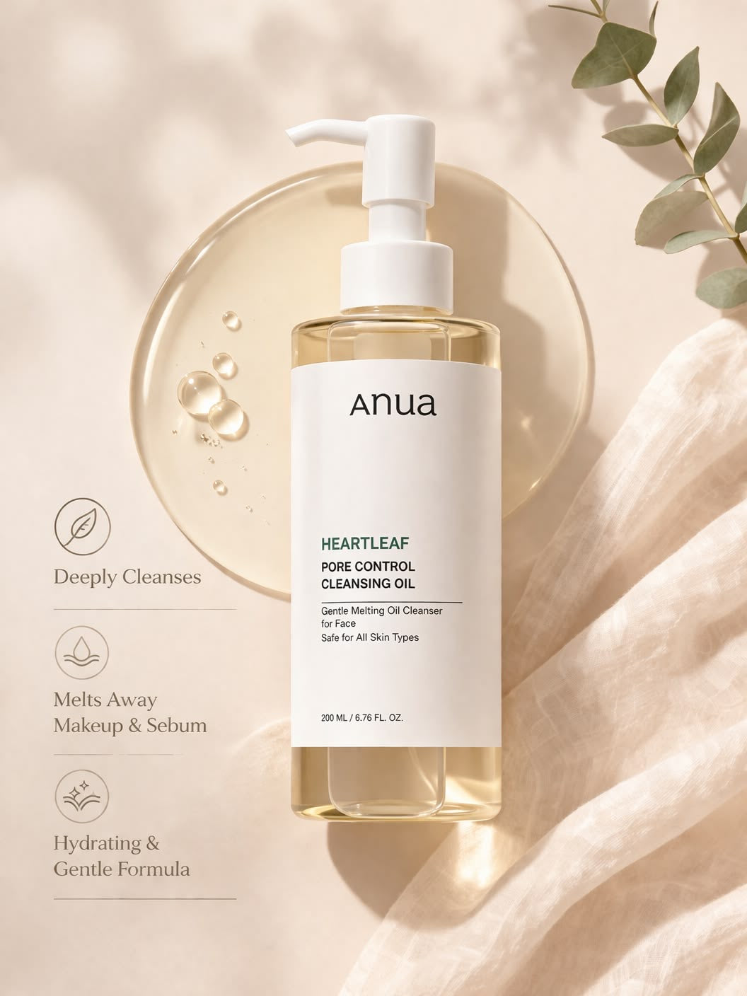 Anua Heartleaf Pore Control Cleansing Oil