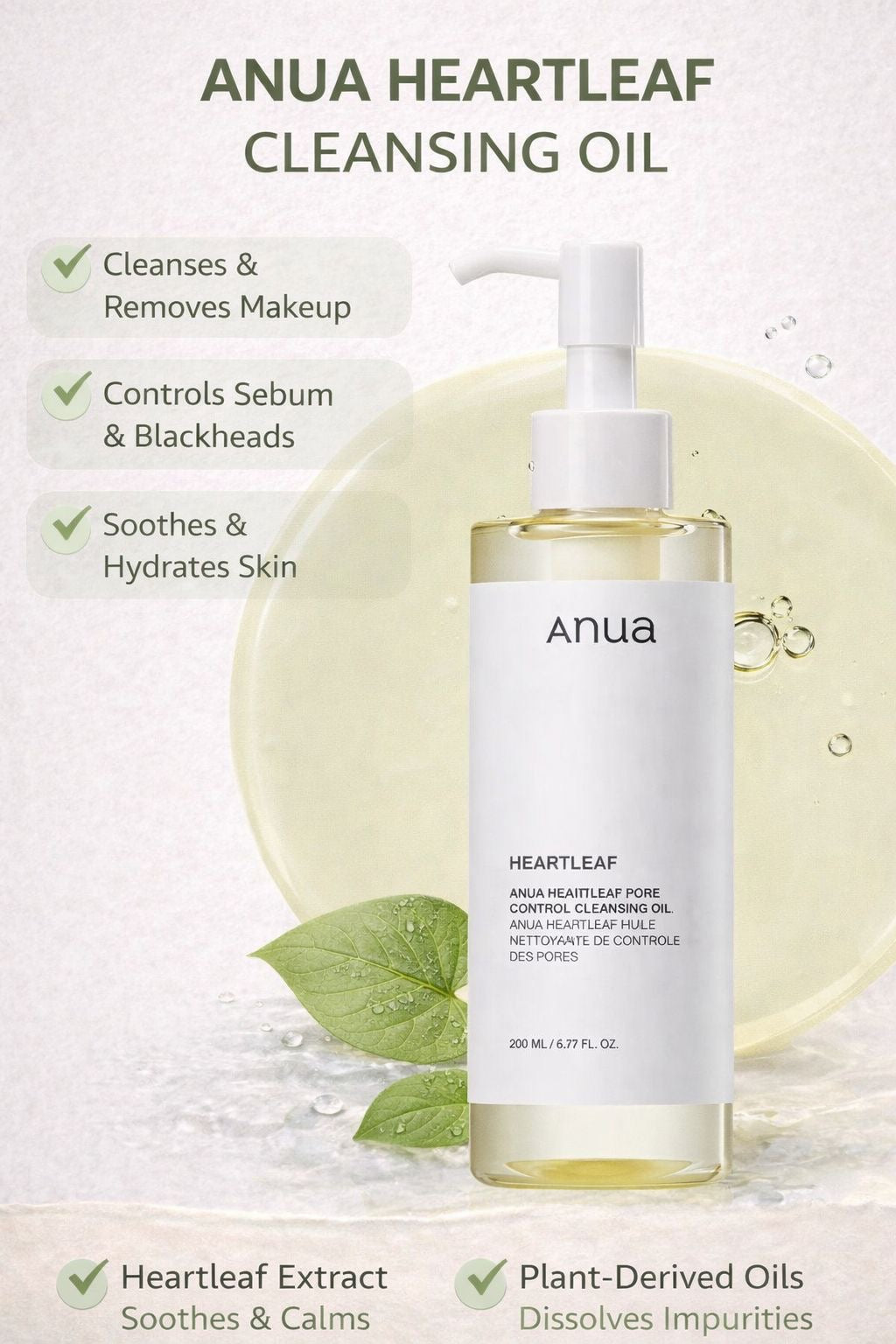 Anua Heartleaf Pore Control Cleansing Oil