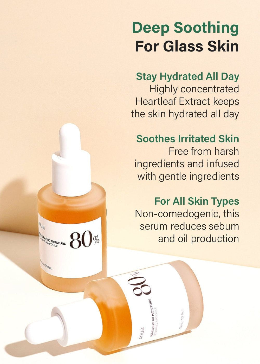 Anua Heartleaf 80 Moister Soothing Ampoule