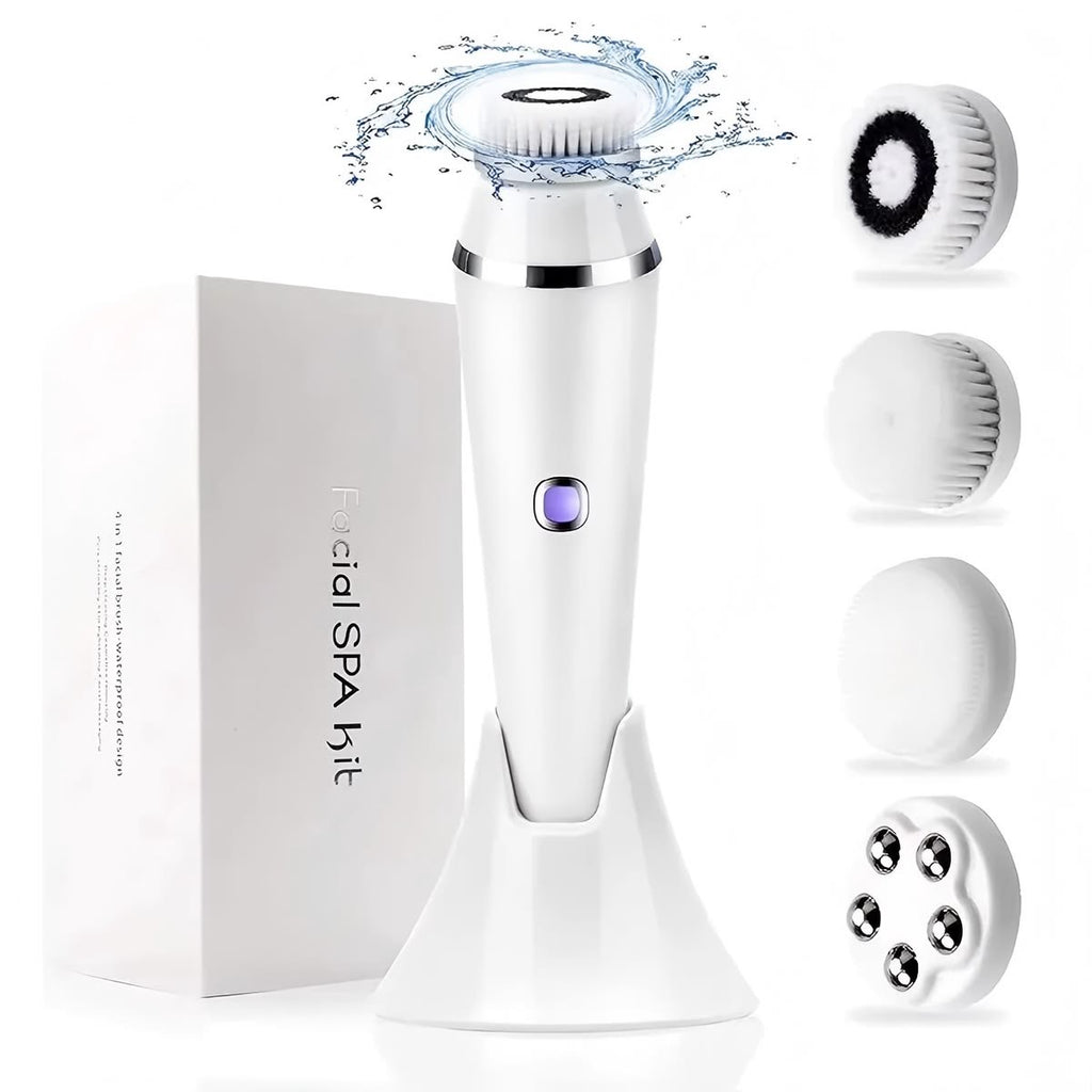 4-In-1 Rechargeable Electric Facial Cleansing Brush